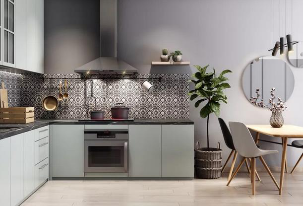 L型厨房桌如果配上不同色系，会产生怎样的效果？