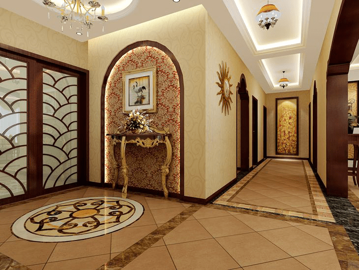 中国匠心品牌，福晶板材，门厅过道设计